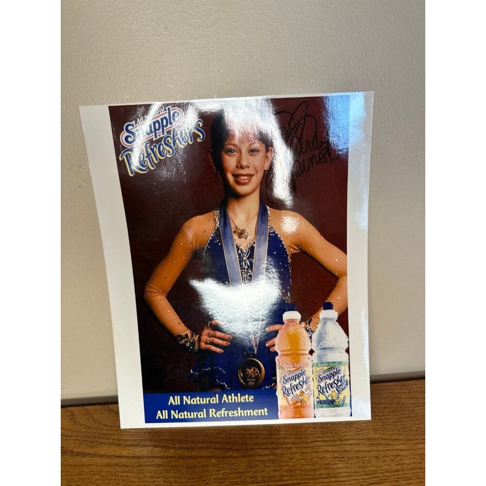 signed Tara lipinski Olympic figure skater photo olympics gold medalist